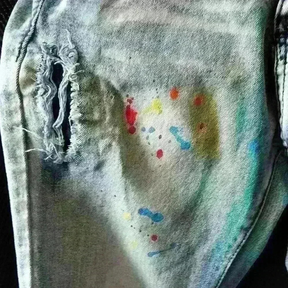 Boys Size 12 Parish Nation Paint Splatter Jeans Like New - Picture 6 of 10